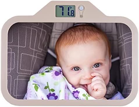 מראה מושב מכונית לתינוק של תרמומירור עם תצוגת טמפרטורה לתינוק הפונה אחורי | חיונית חיונית של